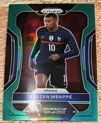 Kylian Mbappe [Green] Soccer Cards 2022 Panini Prizm World Cup Prices