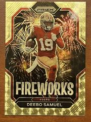 Deebo Samuel [Gold Vinyl] Football Cards 2022 Panini Prizm Fireworks Prices