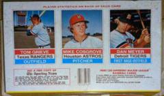 Dan Meyer, Mike Cosgrove, Tom Grieve [Hand Cut Panel] Baseball Cards 1976 Hostess Prices