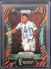 Lautaro Martinez [Choice Tiger Stripe] Soccer Cards 2022 Panini Prizm World Cup Prices