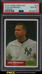 Alex Rodriguez #C6 Baseball Cards 2010 Topps Heritage Chrome Prices