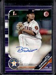 Brett Daniels [Purple] #PA-BD Baseball Cards 2019 Bowman Prospect Autographs Prices
