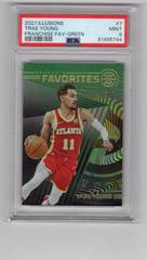 Trae Young [Green] Basketball Cards 2021 Panini Illusions Franchise Favorites Prices