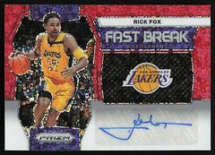 Rick Fox [Red] #44 Basketball Cards 2023 Panini Prizm Fast Break Autograph Prices