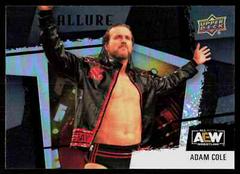 Adam Cole [Black Rainbow] Wrestling Cards 2022 Upper Deck Allure AEW Prices