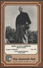 Earl Lambeau Football Cards 1975 Fleer Hall of Fame Prices