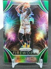Odyssey Sims [Prizm Green] Basketball Cards 2020 Panini Prizm WNBA Fireworks Prices