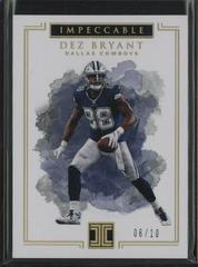 Dez Bryant [Gold] #9 Football Cards 2017 Panini Impeccable Prices