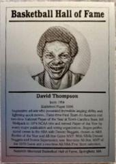 David Thompson Basketball Cards 1986 Hall of Fame Metallic Prices