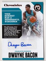 Dwayne Bacon #CA-DBC Basketball Cards 2017 Panini Chronicles Autographs Prices