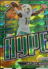 Jaylen Waddle [Green Ice] #H-7 Football Cards 2022 Panini Prizm Hype Prices