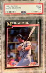 Mark McGwire #324 Baseball Cards 1991 Score Prices