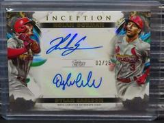 Dylan Carlson, Nolan Gorman Baseball Cards 2023 Topps Inception Dual Autographs Prices