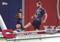 Corey Kluber [Kicking Soccer Ball] Baseball Cards 2017 Topps Opening Day Prices