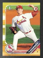 Zack Thompson [Gold] Baseball Cards 2019 Bowman Draft Prices