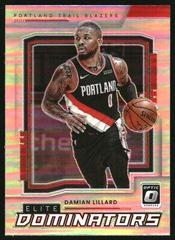 Damian Lillard [Holo] #9 Basketball Cards 2021 Panini Donruss Optic Elite Dominators Prices
