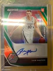Sam Hauser [Green Prizm] #DP-SHA Basketball Cards 2021 Panini Prizm Draft Picks Autographs Prices