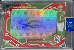 Ahmad 'Sauce' Gardner [Red] #RNS-AG Football Cards 2022 Panini Elements Rookie Neon Signs Autographs Prices