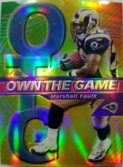 Marshall Faulk [Refractor] #OG13 Football Cards 2002 Topps Chrome Own the Game Prices