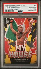 Conor McGregor [Gold] #4 Ufc Cards 2023 Panini Donruss Optic UFC My House Prices