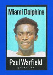Paul Warfield Football Cards 1972 NFLPA Iron Ons Prices