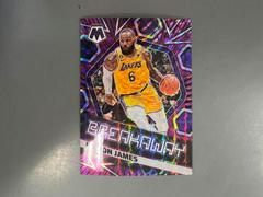 LeBron James [Purple] #2 Basketball Cards 2022 Panini Mosaic Breakaway Prices