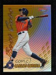 Carlos Correa [Gold Refractor] Baseball Cards 2017 Bowman's Best 1997 Cuts Prices