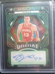 Bogdan Bogdanovic [Green] Basketball Cards 2021 Panini Obsidian Galaxy Autographs Prices