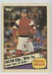 Carlton Fisk Baseball Cards 1985 Topps Tiffany Prices