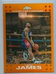 LeBron James [Orange Refractor] Basketball Cards 2007 Topps Chrome Prices