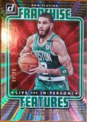 Jayson Tatum [Red Laser] Basketball Cards 2020 Donruss Franchise Features Prices