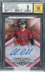 Corbin Carroll [Rose Gold] #RA-CC Baseball Cards 2023 Bowman Sterling Rookie Autographs Prices