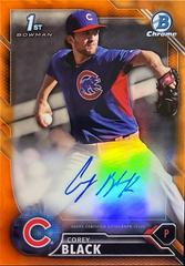 Corey Black [Orange Refractor] #CPA-CB Baseball Cards 2016 Bowman Chrome Prospect Autograph Prices