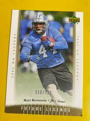 Matt Bernstein #172 Football Cards 2006 Upper Deck Legends Prices