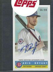 Kris Bryant Baseball Cards 2017 Topps Archives 1959 Bazooka Autographs Prices