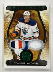 Connor McDavid [Material Emerald] Hockey Cards 2023 Upper Deck Artifacts Prices