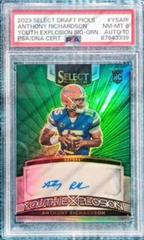 Anthony Richardson [Green] #YS-ARI Football Cards 2023 Panini Select Draft Picks Youth Explosion Signatures Prices