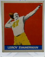 Leroy Zimmerman Football Cards 1948 Leaf Prices