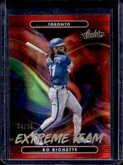 Bo Bichette [Spectrum Red] #ET-6 Baseball Cards 2022 Panini Absolute Extreme Team Prices
