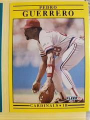 Pedro Guerrero #634 Baseball Cards 1991 Fleer Prices