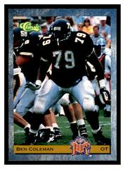 Ben Coleman #14 Football Cards 1993 Classic Prices
