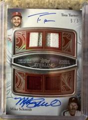 Mike Schmidt / Trea Turner [Red] #SDAR-TS Baseball Cards 2024 Topps Sterling Dual Autograph Relic Prices