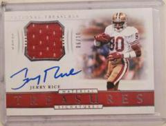 Jerry Rice Football Cards 2018 National Treasures Material Treasures Signatures Prices