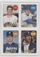 Bob Feller, Justin Verlander, Nolan Ryan, Tom Seaver Baseball Cards 2013 Topps Archives 1969 4 in 1 Stickers Prices