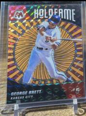 George Brett [Reactive Yellow] #HF-4 Baseball Cards 2022 Panini Mosaic Holofame Prices