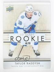 Taylor Raddysh [Gold] #GR-21 Hockey Cards 2021 Upper Deck Ovation UD Glass Rookies Prices
