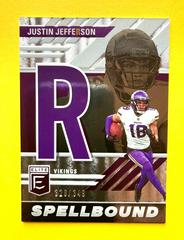 Justin Jefferson #SB-JJ6 Football Cards 2023 Panini Donruss Elite Spellbound Prices