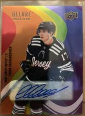 Yegor Sharangovich [Full Rainbow Autograph] #SF-3 Hockey Cards 2022 Upper Deck Allure Color Flow Prices