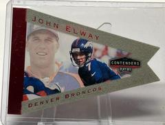 John Elway [Grey] Football Cards 1998 Playoff Contenders Pennants Prices