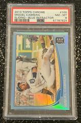 Miguel Cabrera [Sliding Blue Refractor] #100 Baseball Cards 2013 Topps Chrome Prices